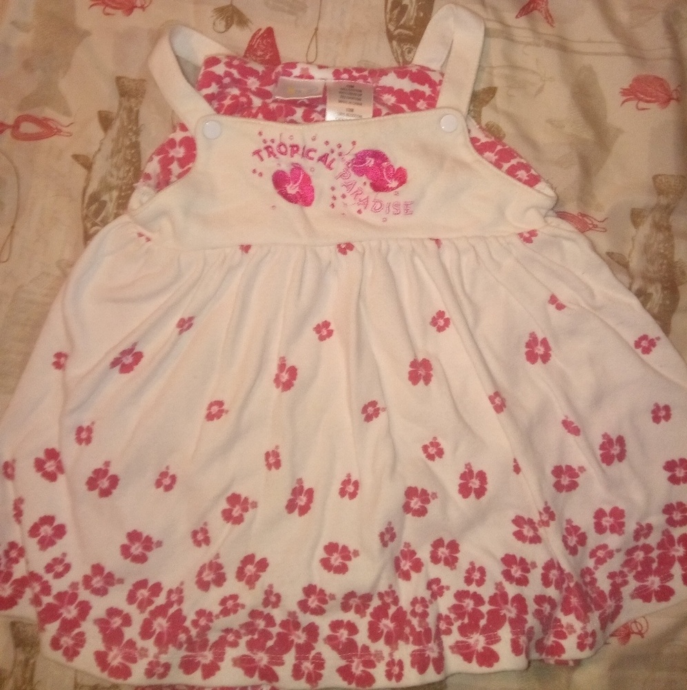 Dress with onesie snaps underneath